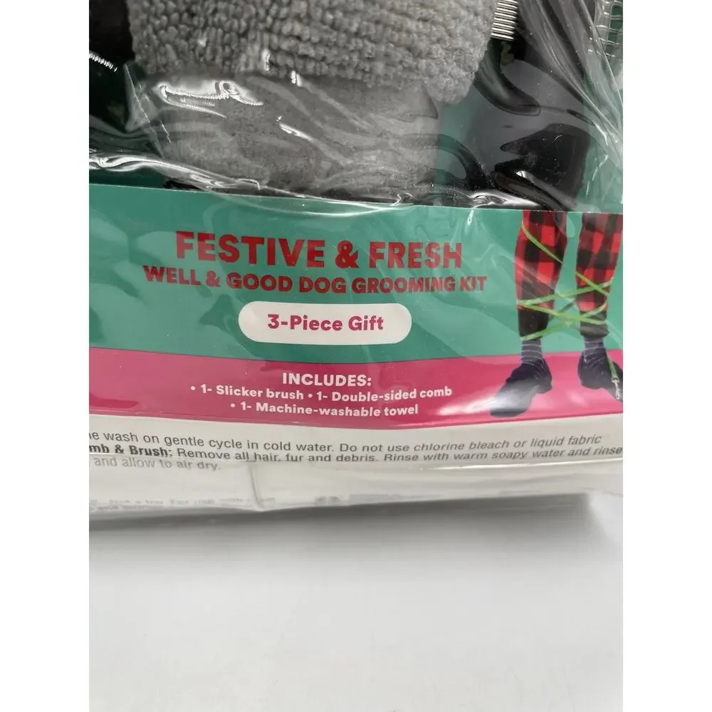 NEW Merry Makings Festive & Fresh Well & Good Dog Grooming Kit